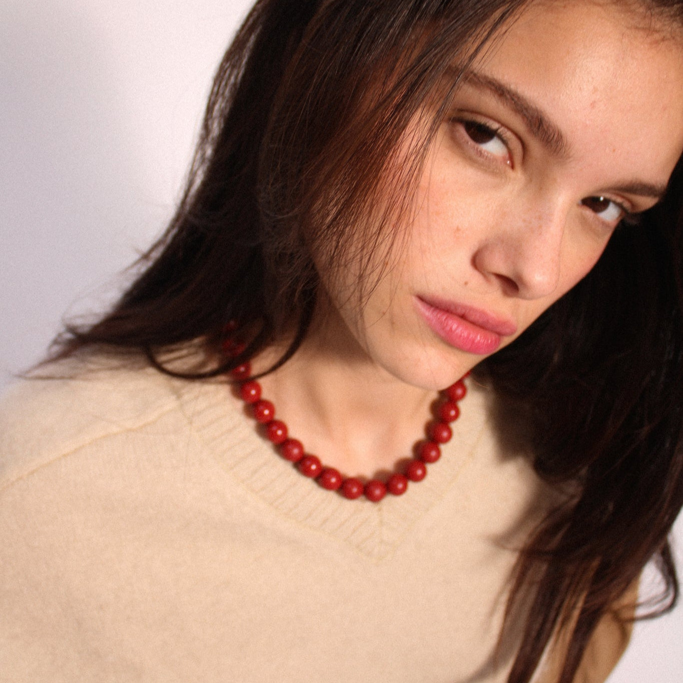 Big Cinnabar Necklace