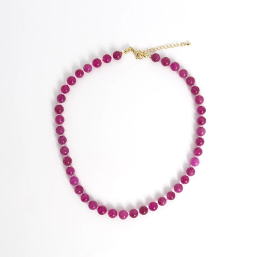 Cherry Jade Necklace