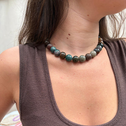 Big Agata Necklace 14mm