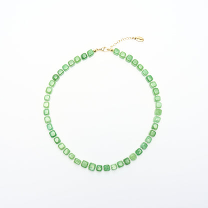 Square Jade Necklace
