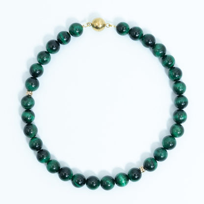 Big Green Eye Tiger Necklace
