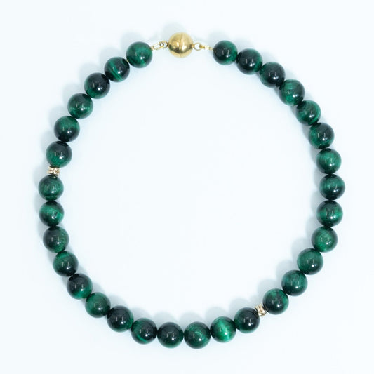 Big Green Eye Tiger Necklace